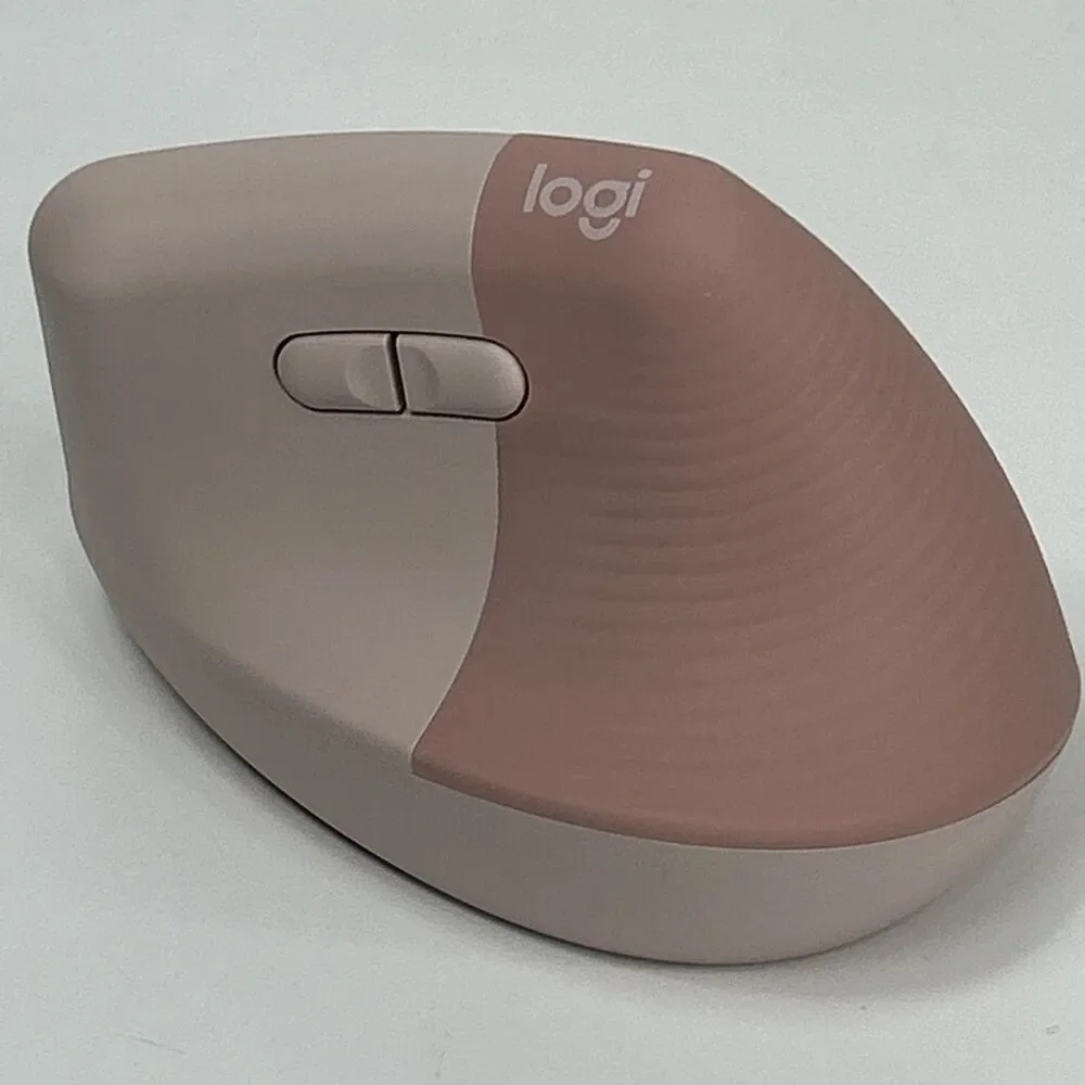 Logitech Lift Mouse Old Rose Bluetooth Wireless Vertical Ergonomic Mac Windows